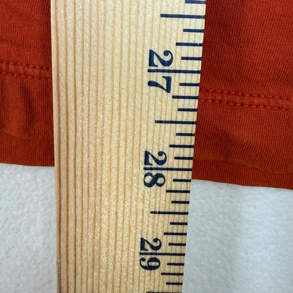 J.Crew Broken-In Henley Shirt Large Red Short Sleeve Minimalist Cotton Tee